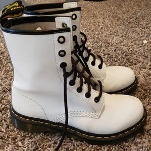 Dr. Marten's White Boots